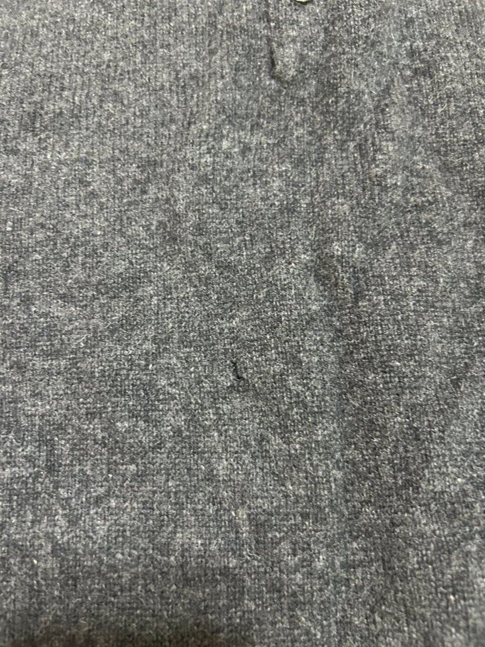 Woods & Gray Long-Sleeve Polo; 100% Wool; Dry Clean Only; Men's XL; Dark Gray - Picture 4 of 11
